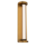 Iconix Color-Select Bathroom Vanity Light - Aged Brass / Clear