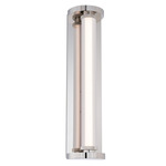 Iconix Color-Select Bathroom Vanity Light - Polished Nickel / Clear