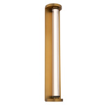 Iconix Color-Select Bathroom Vanity Light - Aged Brass / Clear
