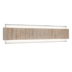 Magnate Color-Select Bathroom Vanity Light - Aged Brass / Beige Travertine