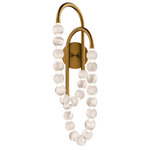 Parel Wall Sconce - Aged Brass / Alabaster