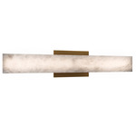 Lanza Bathroom Vanity Light - Aged Brass / Alabaster