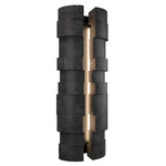 Formation Color-Select Outdoor Wall Sconce - Black / Basalt Stone