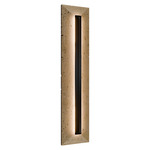 Bell Tower Color-Select Outdoor Wall Light - Black / Beige Travertine