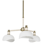Brooklyn Chandelier - Champagne / Oak / Milk