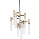 Vicente Chandelier - Antique Brass / Milk