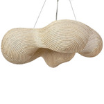 Ibiza Chandelier - Champagne / Natural Abaca