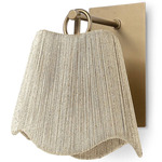 Seville Wall Sconce - Antique Gold / Natural Abaca
