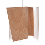 Levis Pendant - Brushed Aluminum / Beech Wood