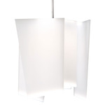 Levis Pendant - Brushed Aluminum / Frosted Polymer