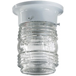 Jelly Jar Ceiling Light - White / Clear