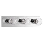 Multi-Light Bathroom Vanity Light - Chrome