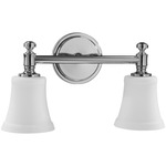 Rossington Bathroom Vanity Light - Chrome / Satin Opal