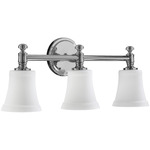 Rossington Bathroom Vanity Light - Chrome / Satin Opal