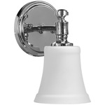 Rossington Wall Light - Chrome / Satin Opal