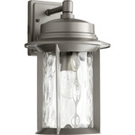 Charter Outdoor Wall Light - Graphite / Clear Hammered