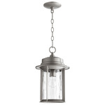 Charter Outdoor Pendant - Graphite / Clear Hammered