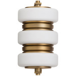 Favo Color-Select Wall Sconce - Brushed Brass / Opal