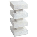 Charli Marble Accent Table - White Marble