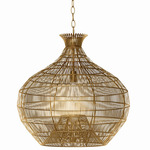 Cupola Metal Pendant - Brass