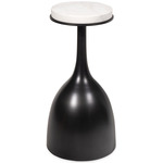 Logan Accent Table - Oil Rubbed Bronze / White
