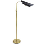 Vest Adjustable Floor Lamp - Natural Brass / Blackened Brass
