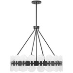 Bancroft Chandelier - Matte Black / Strie