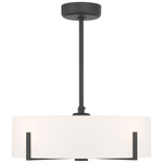 Mansell Fandelier - Matte Black / White