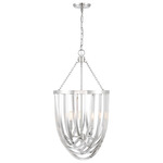 Jennings Pendant - Polished Nickel / Clear