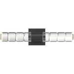 Beale Bathroom Vanity Light - Black Lustre / Clear