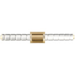 Beale Bathroom Vanity Light - Noble Brass / Clear