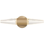 Beaumont Bathroom Vanity Light - Noble Brass / Crystal