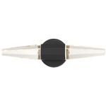 Beaumont Bathroom Vanity Light - Black Lustre / Crystal