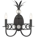 Hearst Wall Sconce - Black Tourmaline / Antique