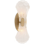 Bancroft Wall Sconce - Noble Brass / Strie