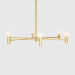 Root Chandelier - Brass / White