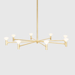Root Chandelier - Brass / White