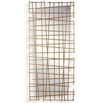 Golden Intersection Wall Decor - Brass / Clear