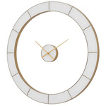 Ivory Halo Wall Clock - Gold / Ivory