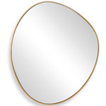 Distort Mirror - Antique Brass / Clear