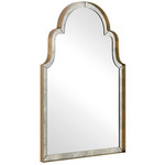 Brayden Mirror - Stainless Steel / Antique Brass / Clear