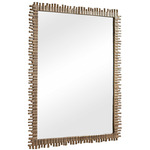 Soto Mirror - Antique Brass / Clear