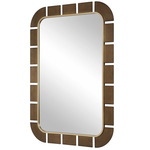 Segment Mirror - Antique Gold / Dark Bronze / Clear