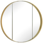 Amram Mirror - Antique Brass / Clear