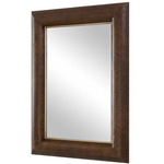 Donovan Mirror - Walnut / Antique Gold / Clear
