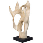 Hollow Form Indoor / Outdoor Sculpture - Black / Natural