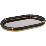 Cyprus Tray - Black / Brass / Clear