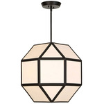 Hoi Chandelier - Matte Black / Ivory