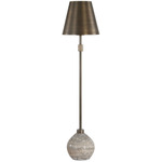 Jaycee Table Lamp - Brushed Brass-Brown-Gray / Brushed Brass