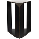 Keenan Accent Table - Bronze / White